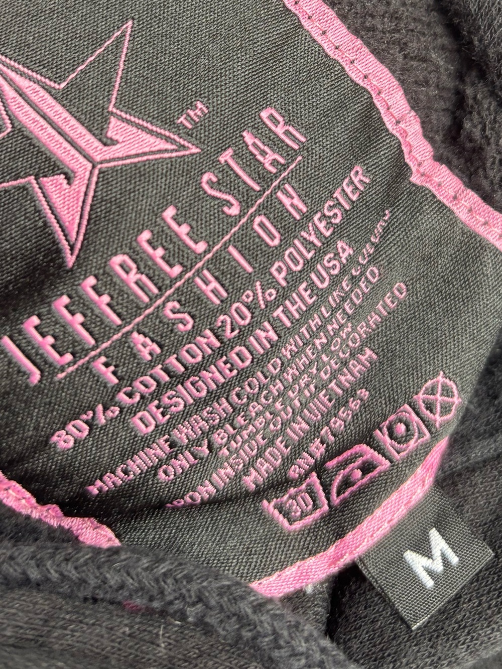Jeffree Star Purple Black Hoodie Size Medium - Picture 7 of 7